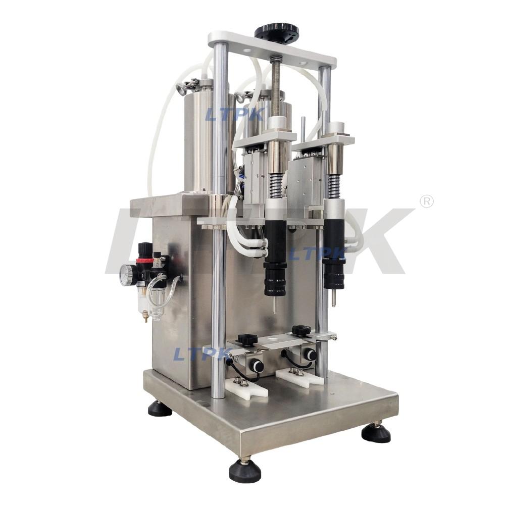 LTPK LT-VPF2 Semi-automatic double head vacuum perfume filling machine