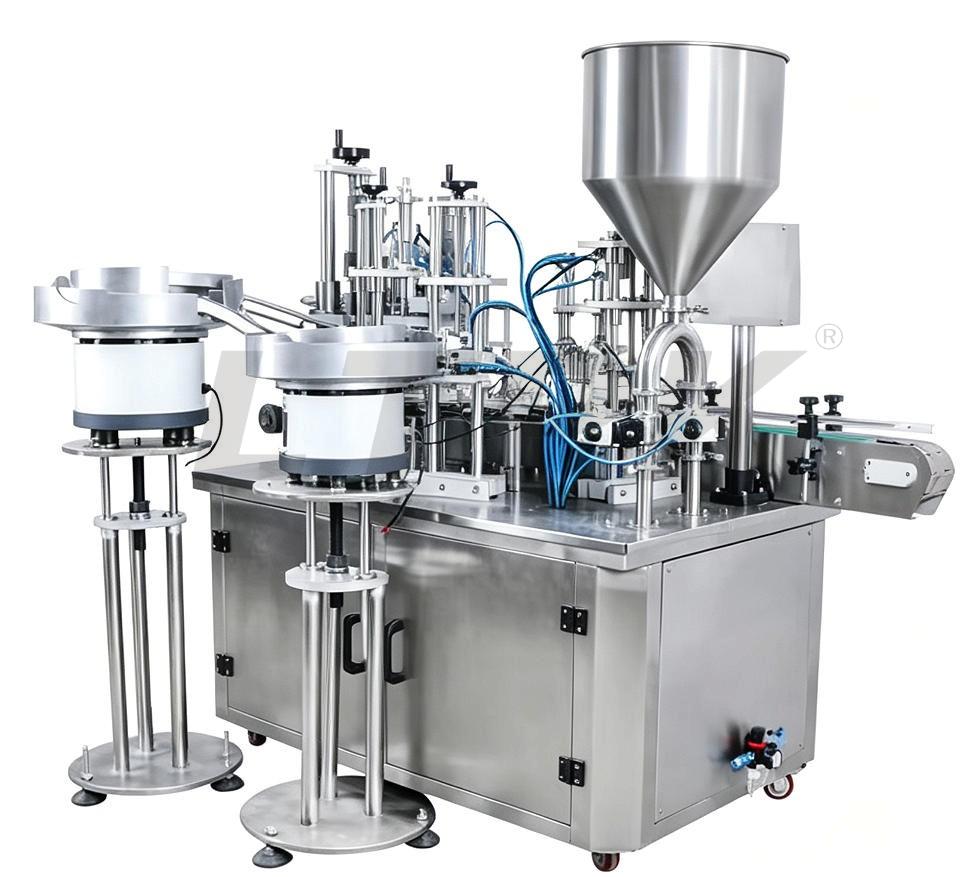 LTPK LT-AFC4 Rotary 4 in 1 Juice Automatic Filling Capping Machine