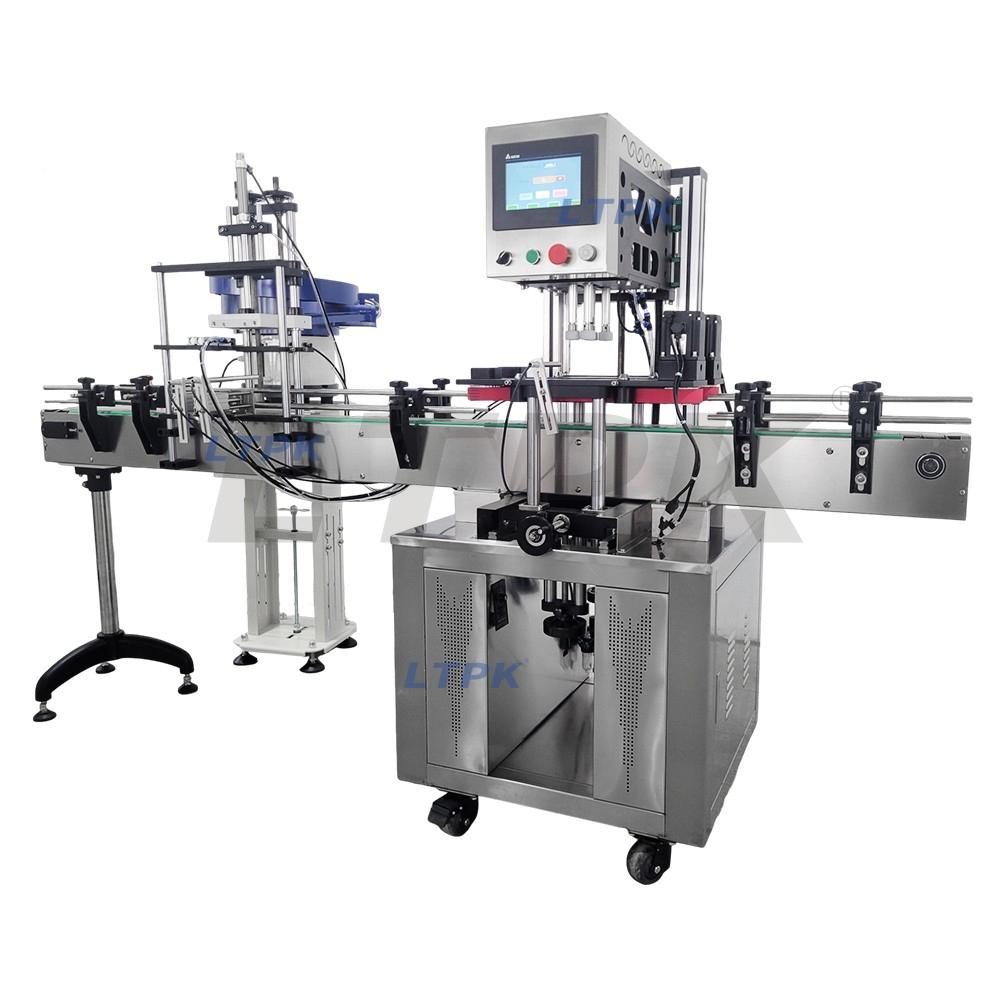 LTPK LT-SC440N-CF Automatic Screw Capping Machine with Vibratory Bowl Cap Feeder